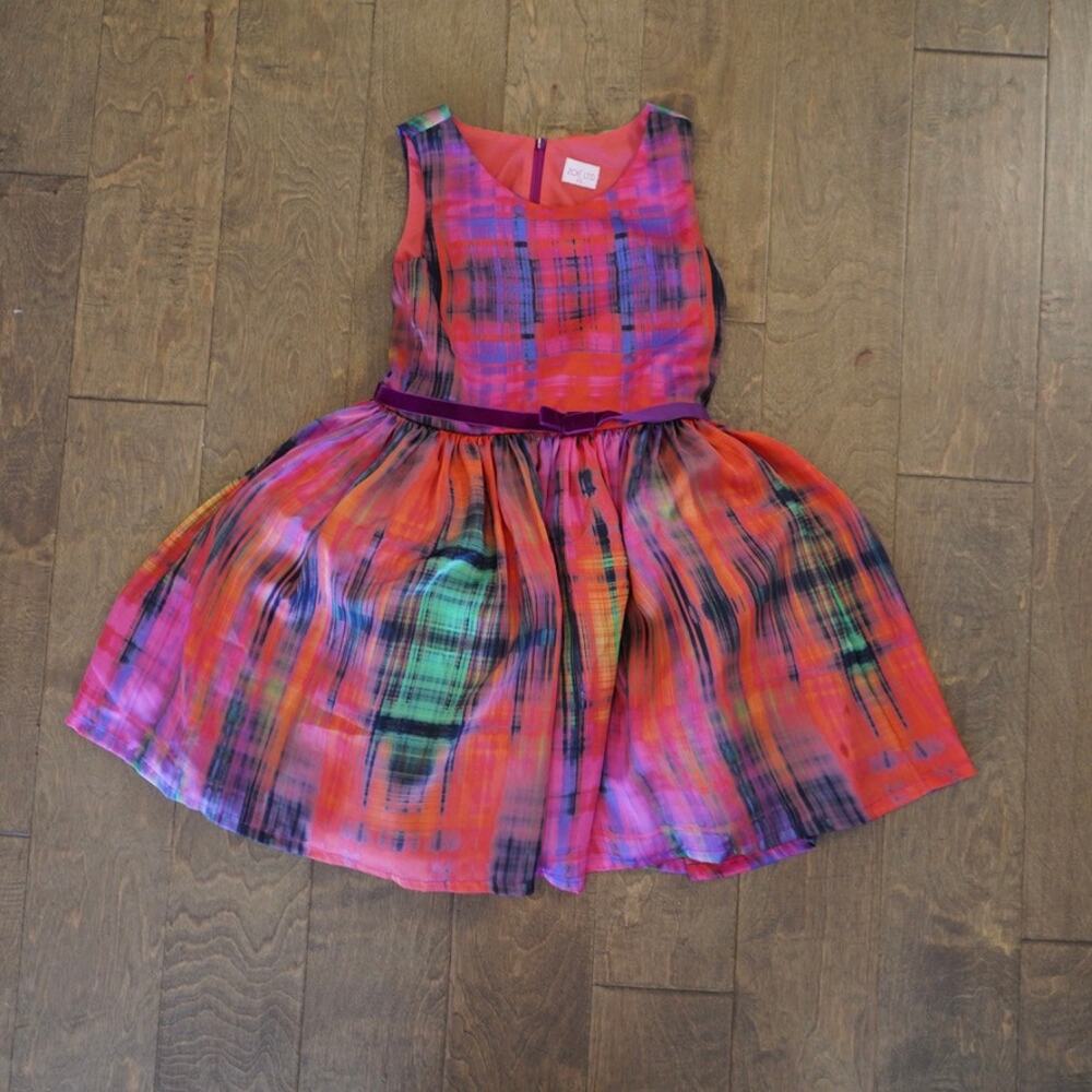 Zoe Ltd Sleeveless Crew Neck Mini Ruffles Dress Pink Womens Size 10